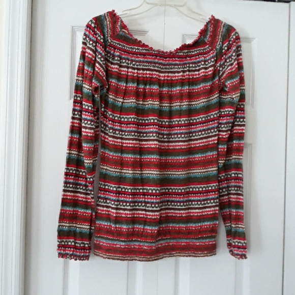 Lucky Brand Long sleeve Off shoulder top size M - Picture 6 of 8